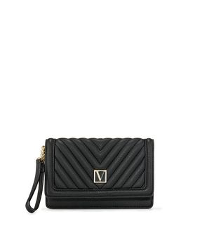 Cartera de Mano con Asa Negra
