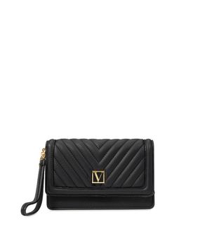 Cartera de Mano con Asa Negra