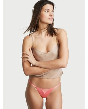 Panty Cheeky con Encaje y Tiras