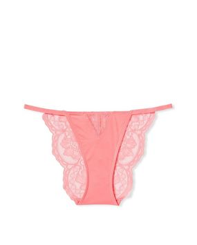Panty Cheeky con Encaje y Tiras