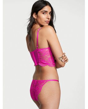 Panty Cheeky con Encaje Rosa