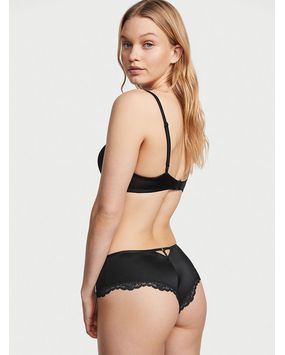 Panty Cheeky con Encaje Negro