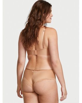Panty Cheeky con Encaje Beige