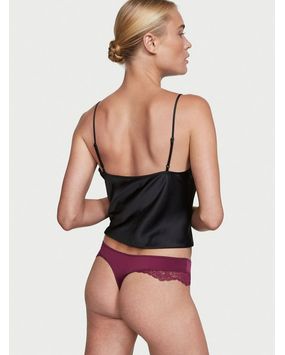 Panty Thong Burdeo con Encaje