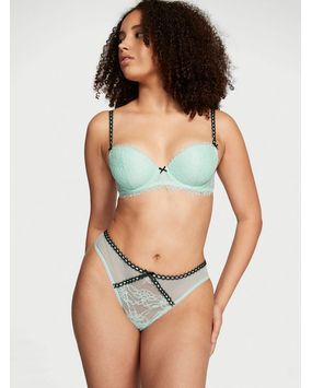 Panty Thong Ribbon Slot Celeste