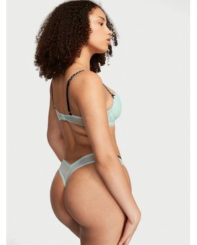 Panty Thong Ribbon Slot Celeste