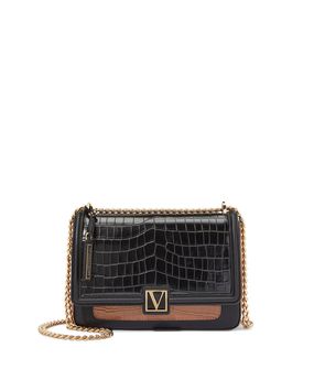 Bolso Bandolera Mediana Cognac Colorblock
