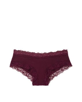 Panty Cheeky con Encaje Morado