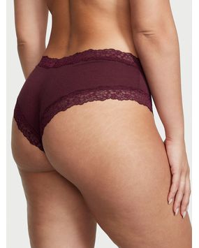 Panty Cheeky con Encaje Morado