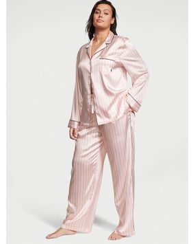 Pijama Pantalón de Satén Rayas Icónicas