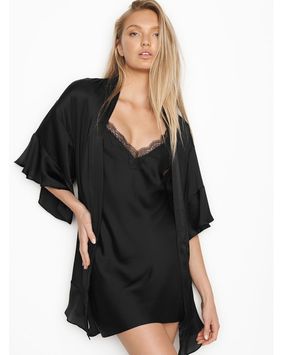 Bata estilo Kimono de Satén