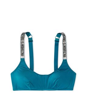 Bralette Con Tiras Brillantes Azul