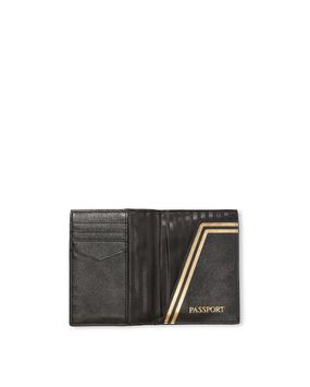Porta Pasaporte Negro