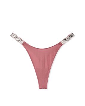 Panty Thong Shine Strap Rosado