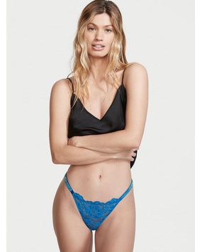 Panty Brazilian Con Tiras Brillantes Café