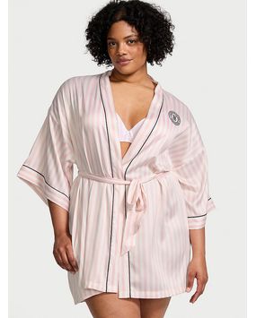 Bata Estilo Kimono Iconic Stripes Con Logo