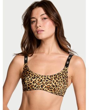 Bralette Con Tiras Brillantes Estampado