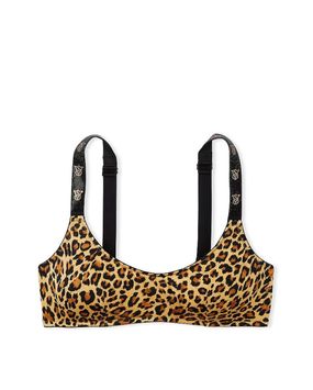 Bralette Con Tiras Brillantes Estampado