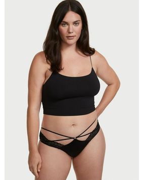 Panty Cheeky con Encaje Negro