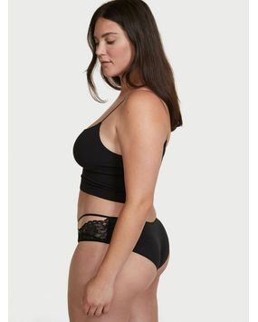 Panty Cheeky con Encaje Negro