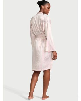Bata Estilo Kimono De Satén Iconic Stripes