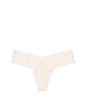 Panty Thong Floral con Encaje