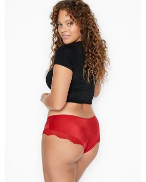 Panty Cheeky con Encaje Rojo