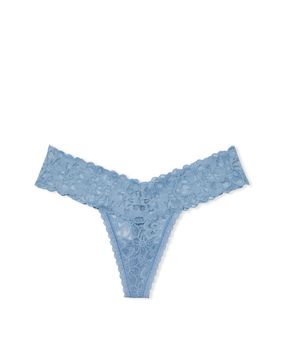 Panty Thong Floral con Encaje