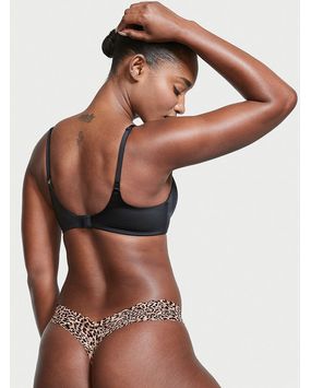 Panty Thong Con Encaje Leopardo