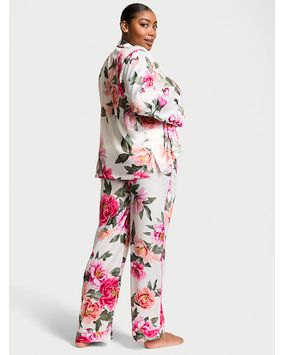 Pijama Pantalón Satén Floral
